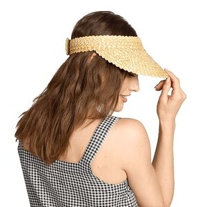 NEW Beach Riot Straw Visor - Adjustable Back